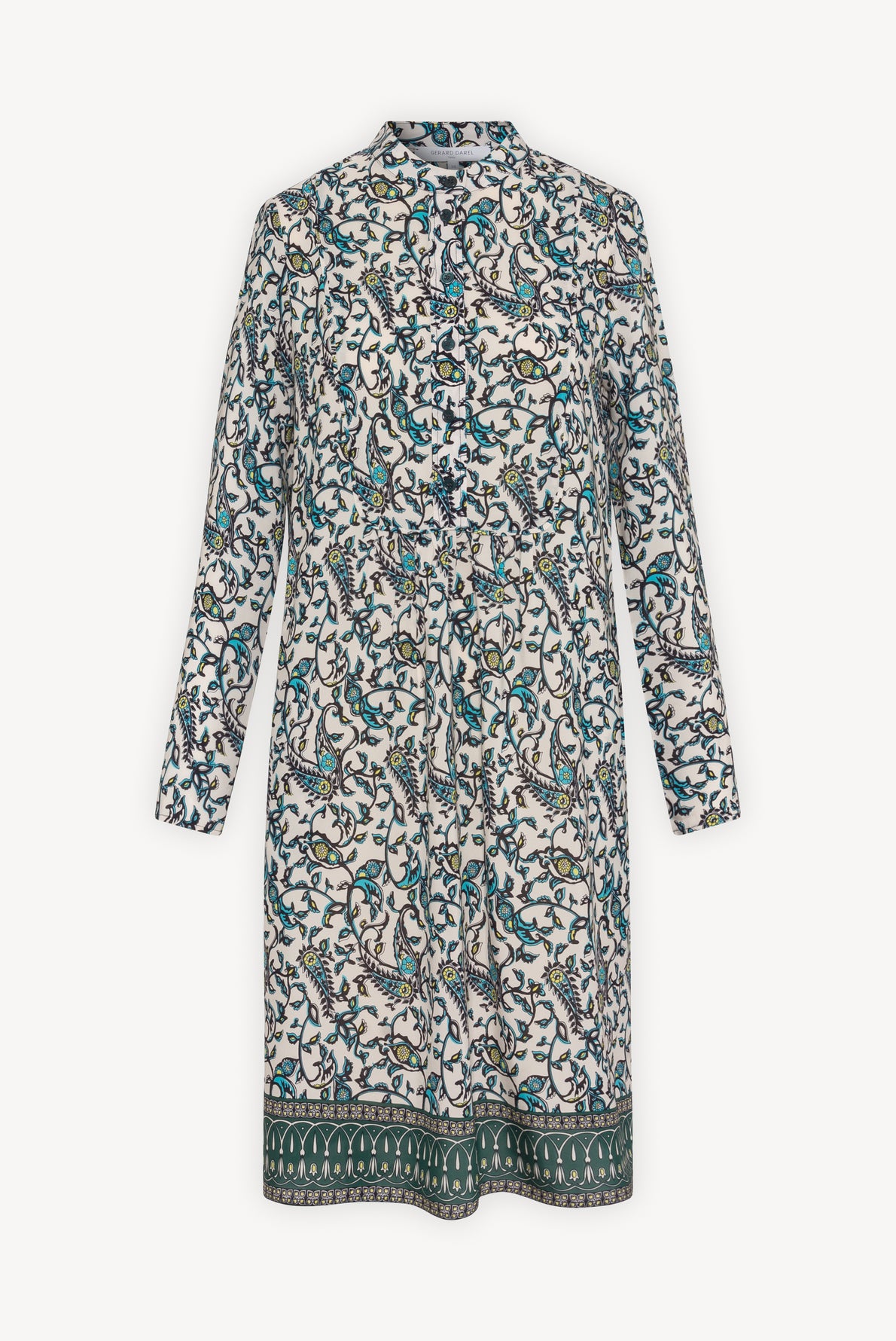 SHAILY - Robe-chemise courte en soie imprimée Faume - seconde main