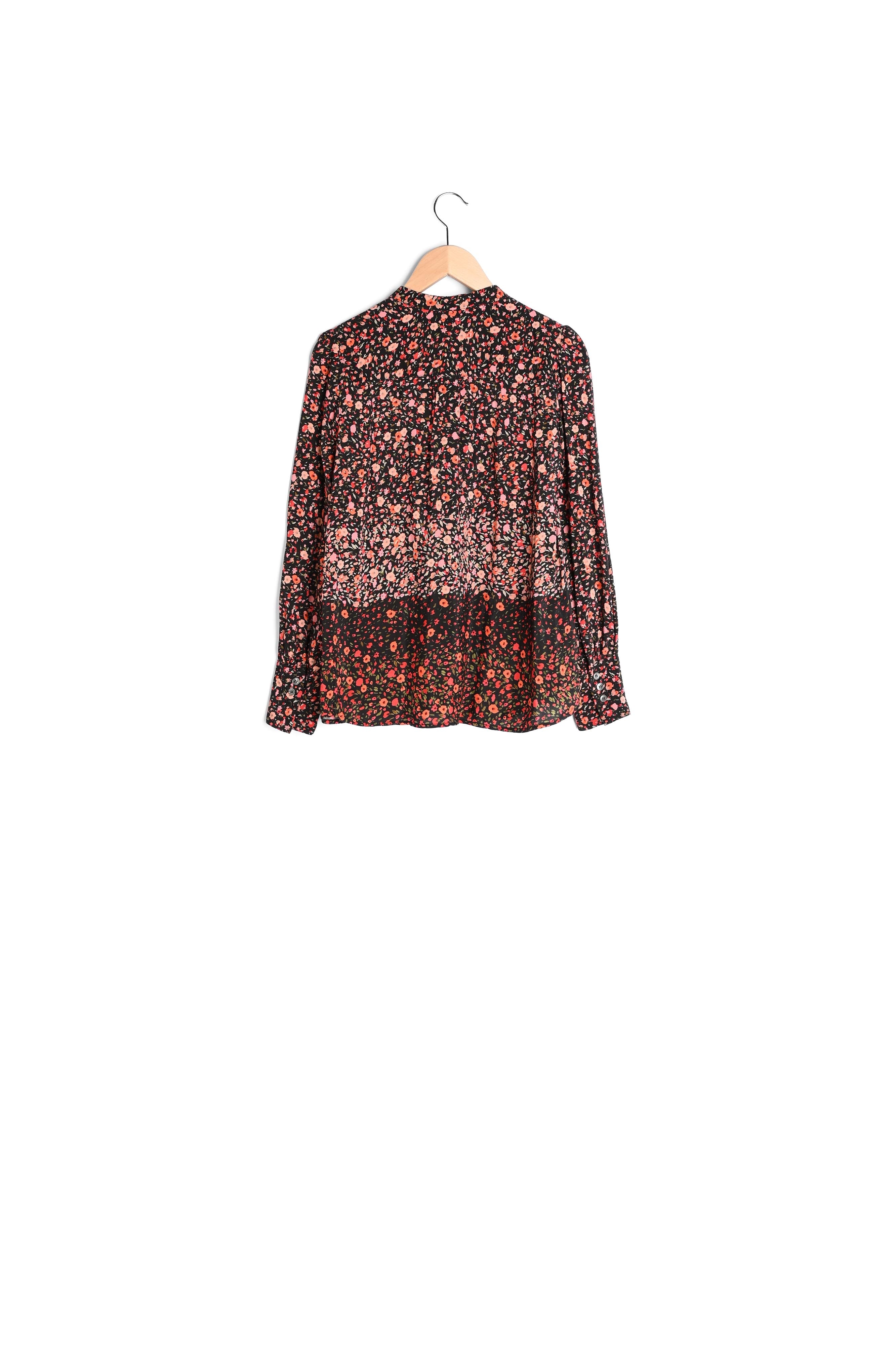 Chemise à volants en mousseline fleurie - CALICA Faume - seconde main