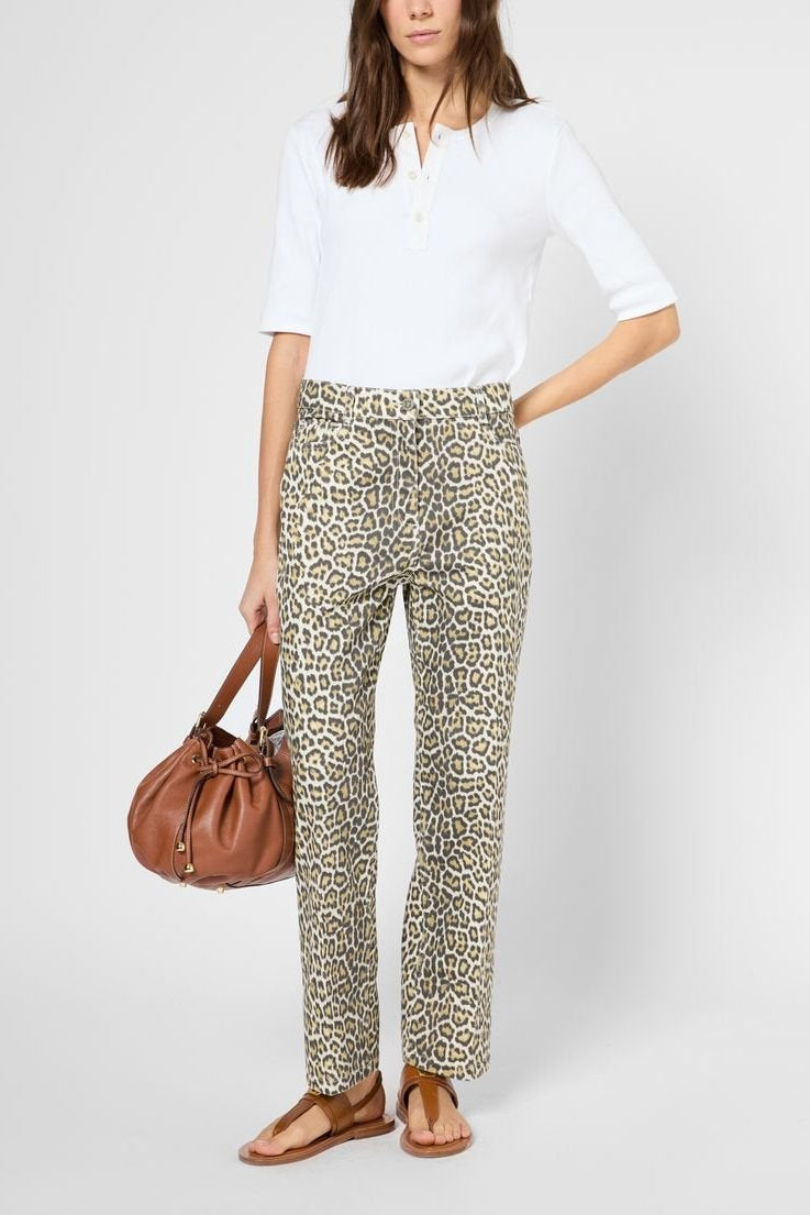 Jean droit léopard - LORIANE Faume - seconde main