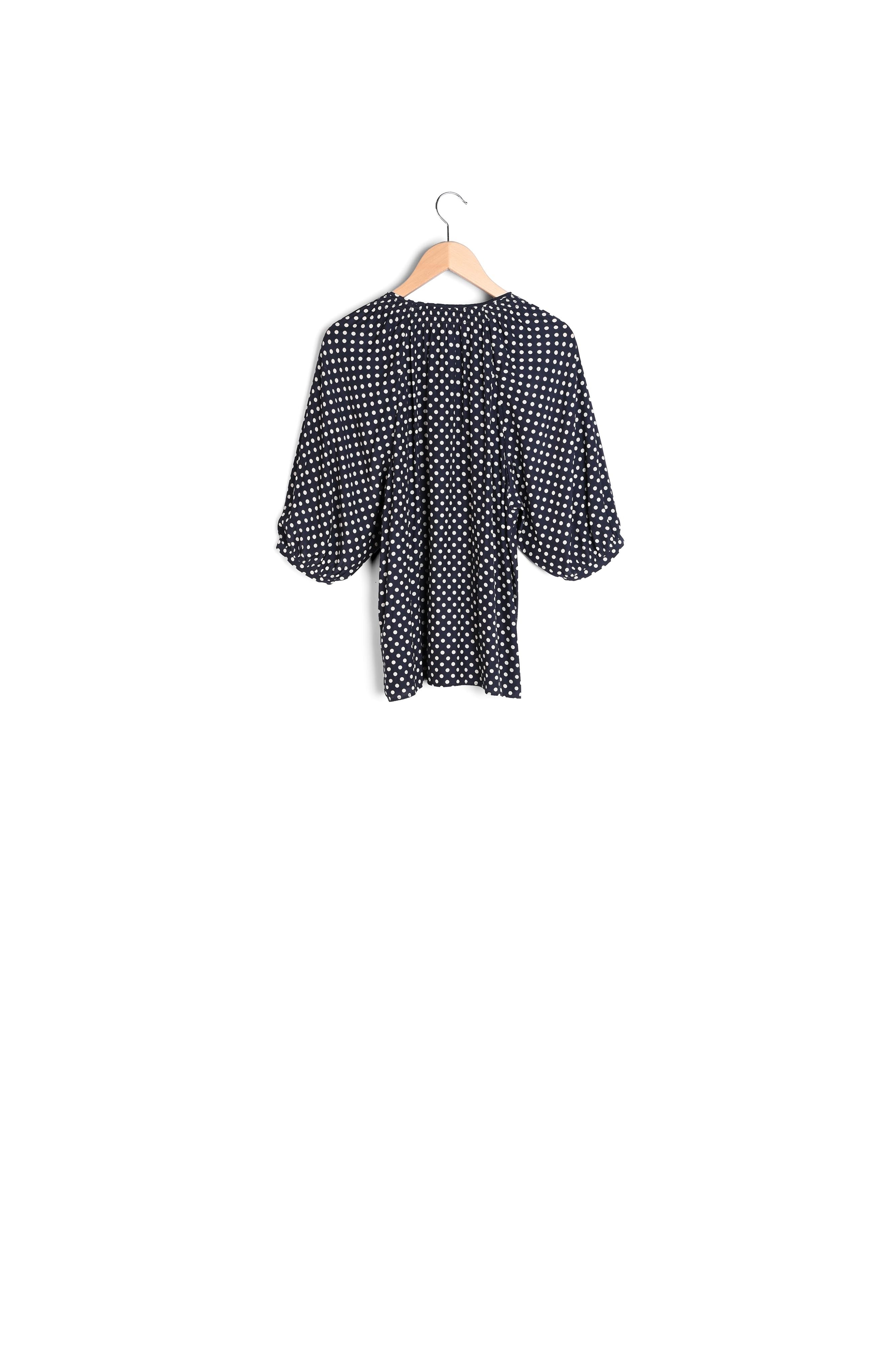 NAELE - Blouse loose en crêpe Faume - seconde main