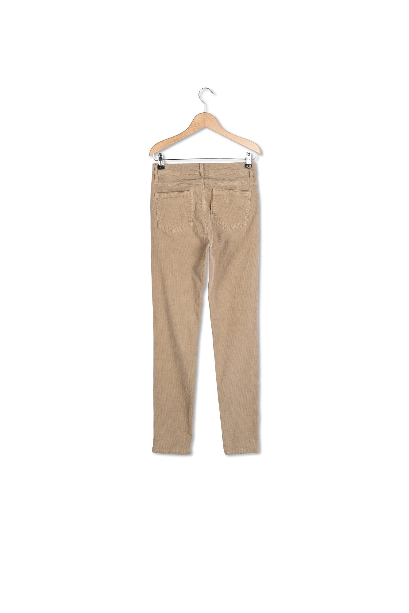 Pantalon jean en velours côtelé stretch - ELIENOR Faume - seconde main