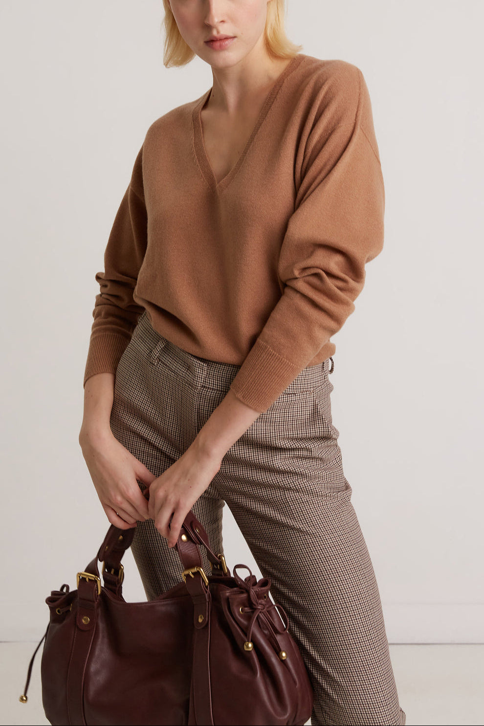 Pull V oversize en laine - LUCIEN Faume - seconde main