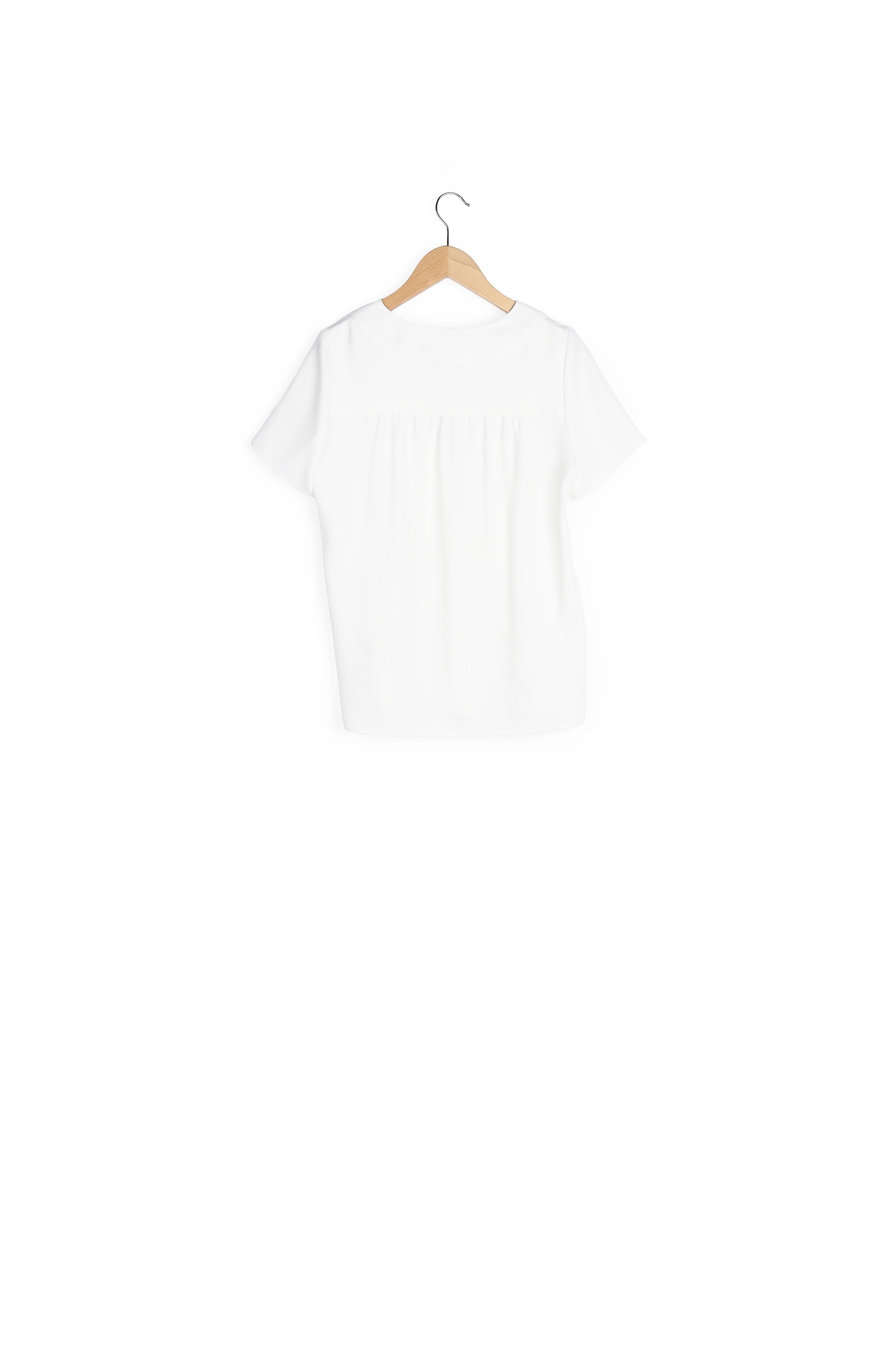 Blouse col V unie - CERES Faume - seconde main