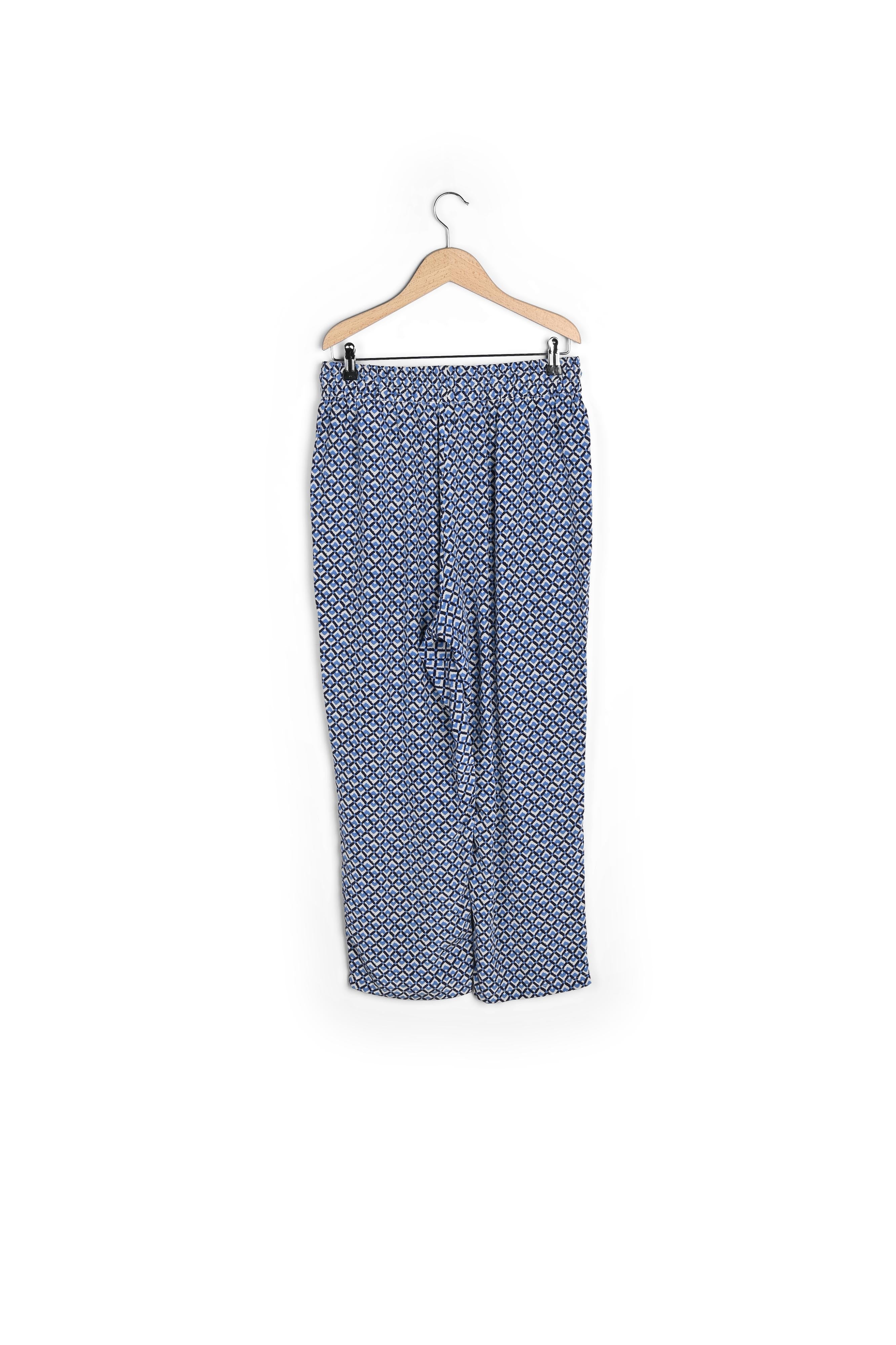 Pantalon en soie à motif - EMMA Faume - seconde main