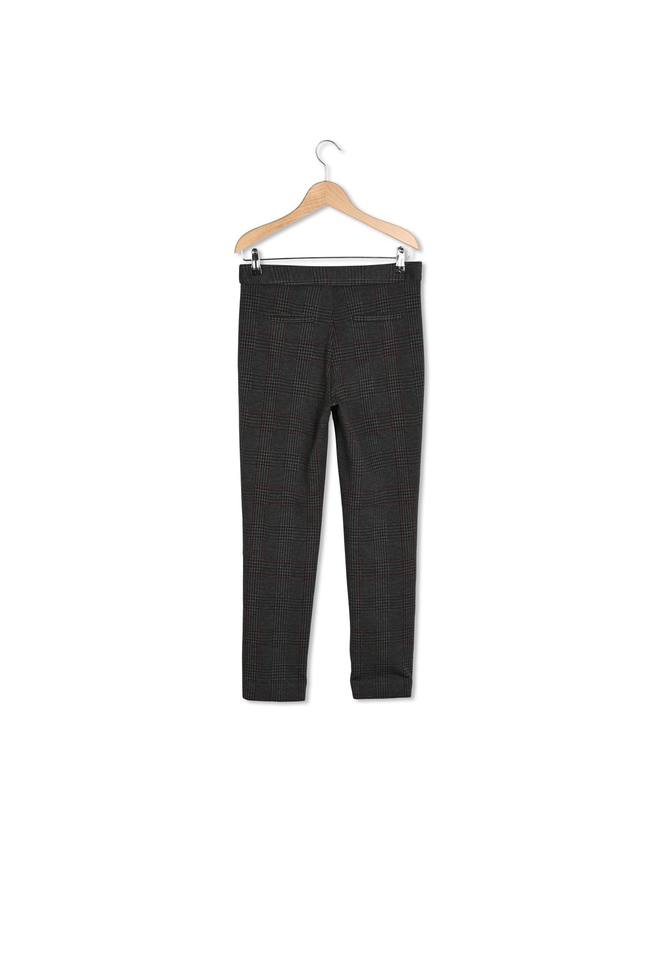 Pantalon droit Stretch à carreaux - ELIOTT Faume - seconde main