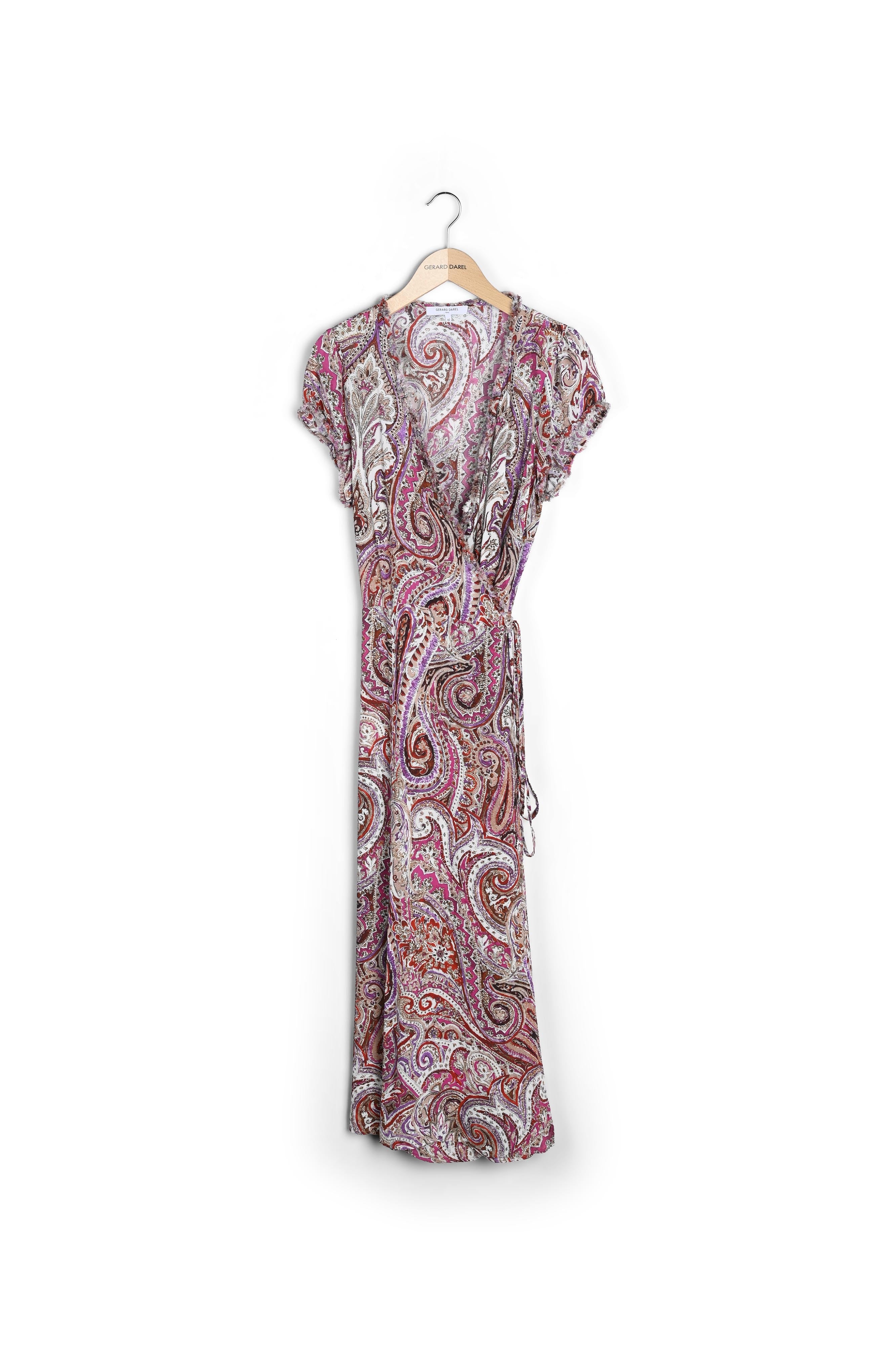 Robe longue portefeuille imprimée - JESSY Faume - seconde main