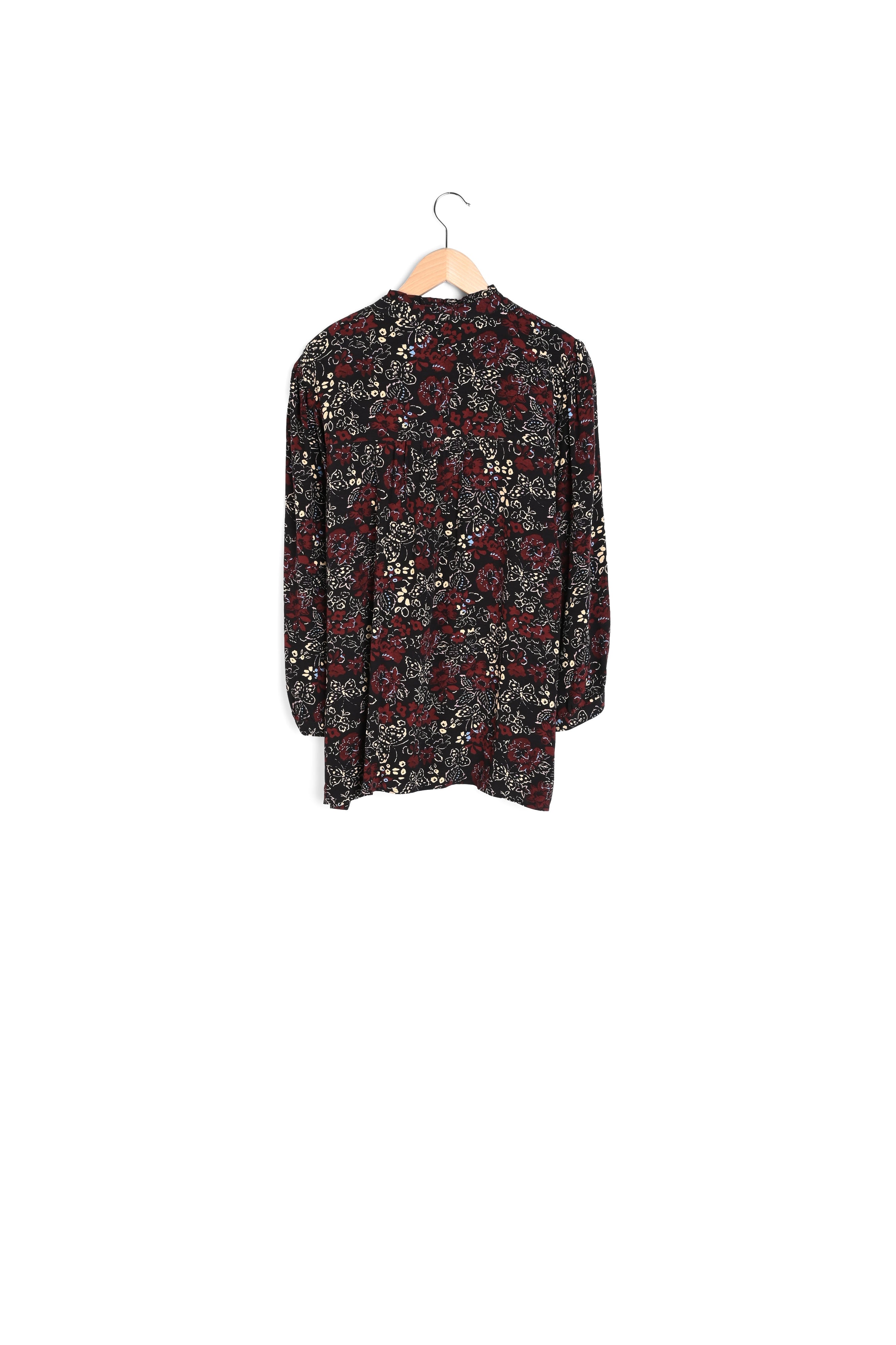 Blouse romantique à motif papillon - CARLTON Faume - seconde main