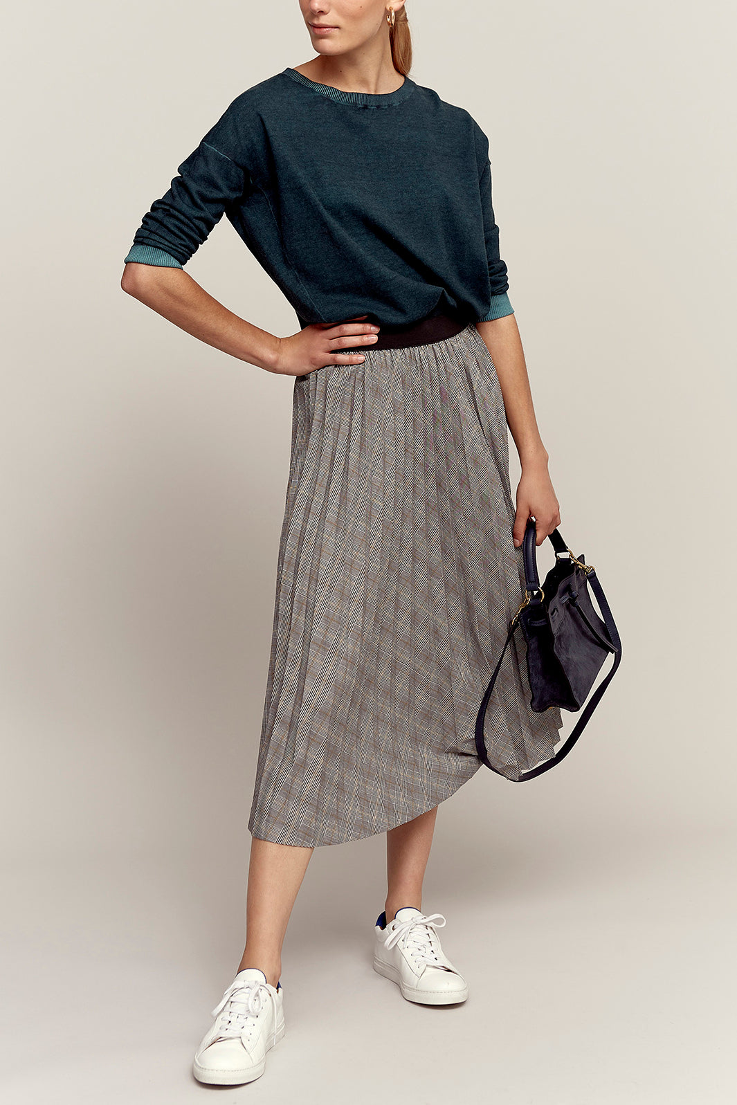 TIA - Jupe plissée à carreaux Faume - seconde main