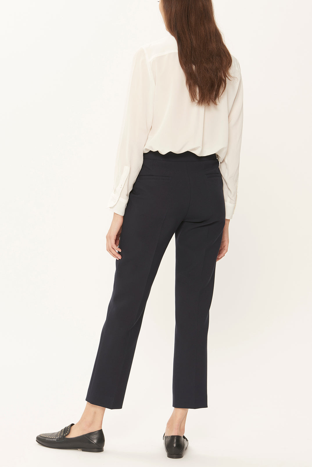 LYSON - Pantalon droit 7/8 en coton épais Faume - seconde main