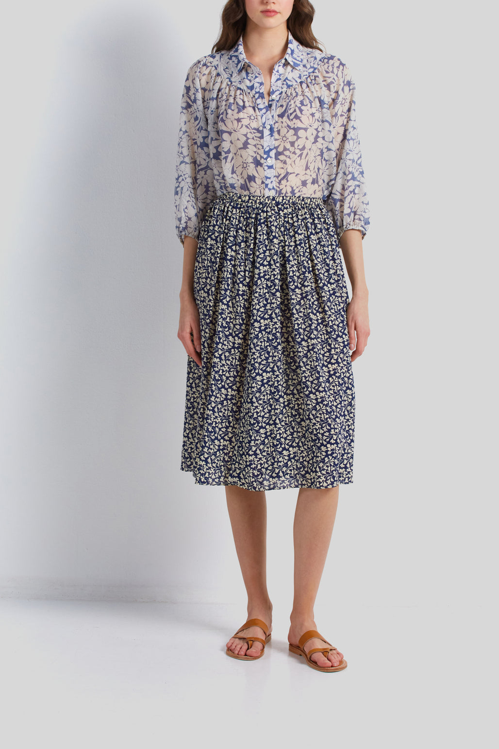 Jupe à motif allover - BIANKA Faume - seconde main