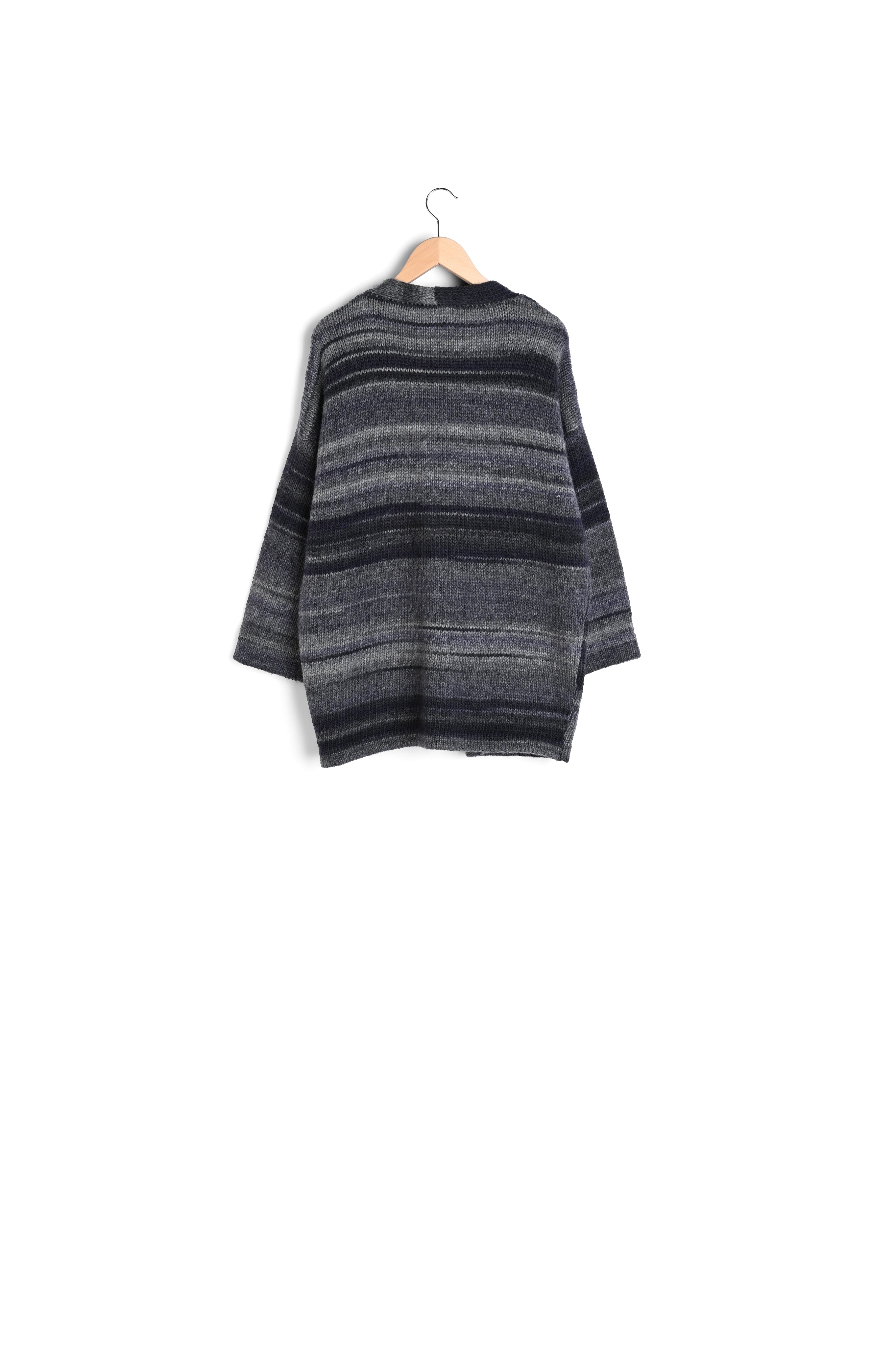 Gilet rayé oversize - LEE Faume - seconde main