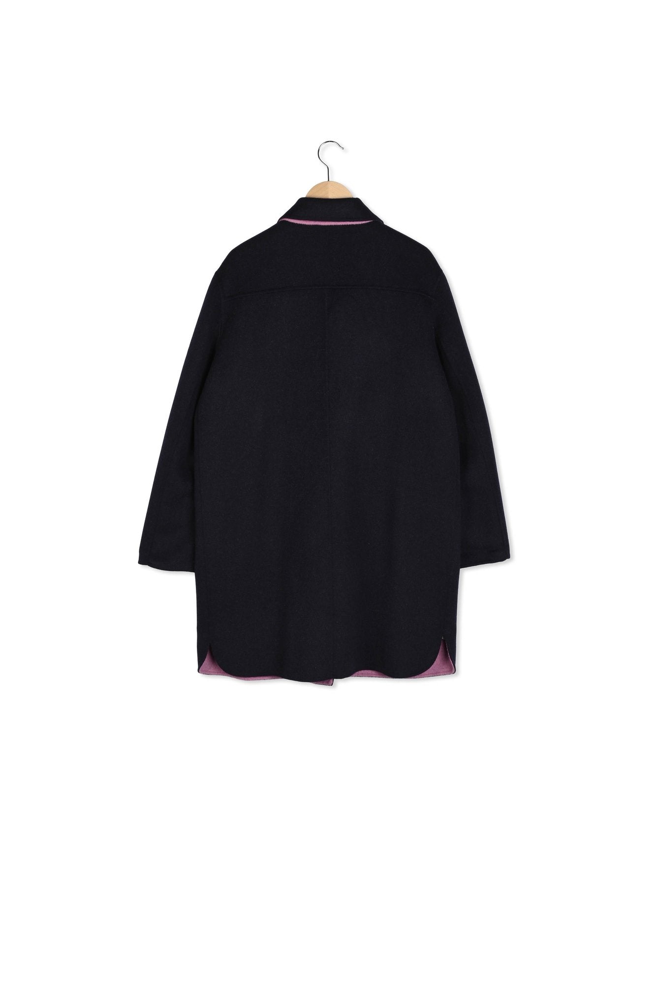 Manteau réversible en laine double face - SAELLE Faume - seconde main